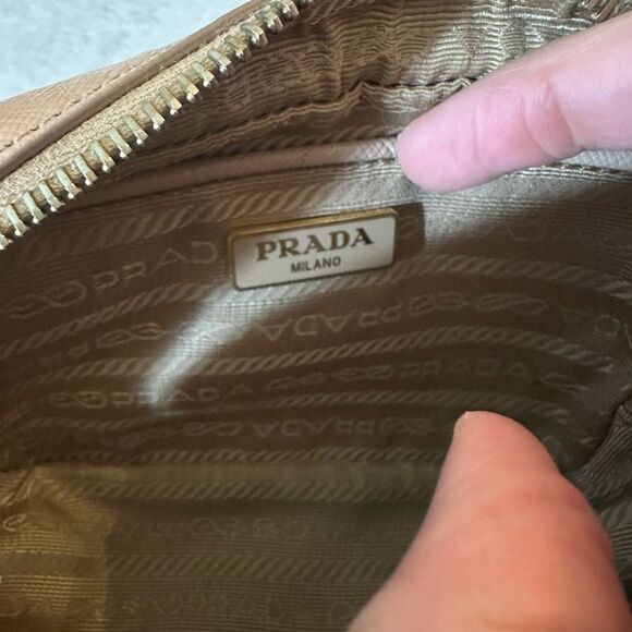 PRADA SAFFIANO MINI CAMERA CROSSBODY BEIGE BAG CROSSBODY - Picture 14 of 16